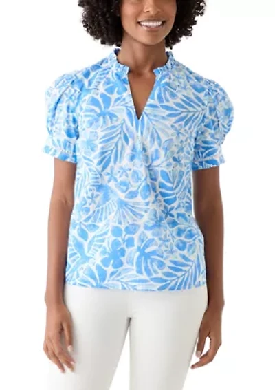 Women's Split Neck Top