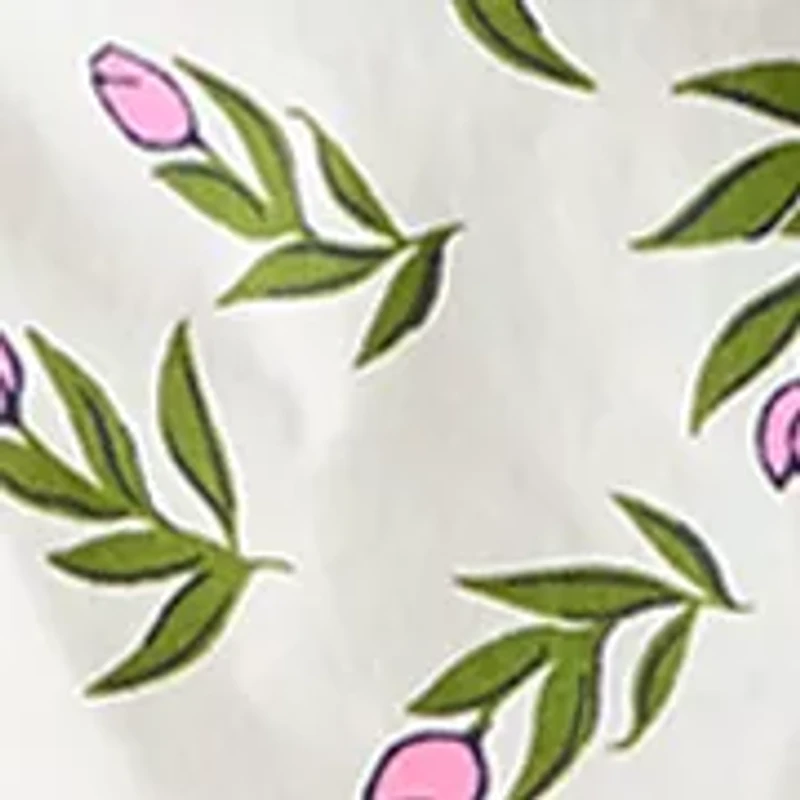 Women's Smocked Button Front Top