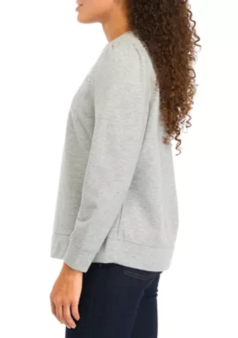 Petite Sequin Sweatshirt