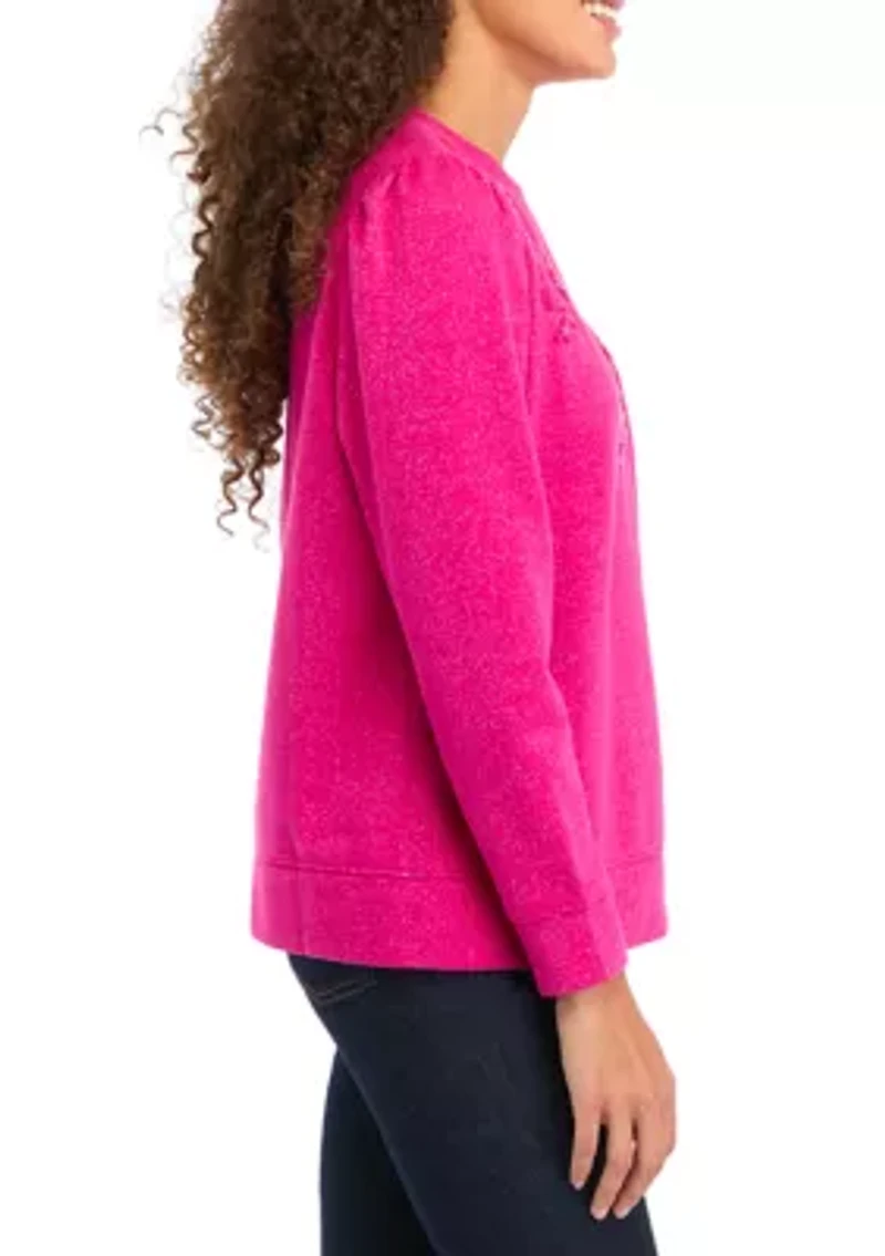 Petite Sequin Sweatshirt
