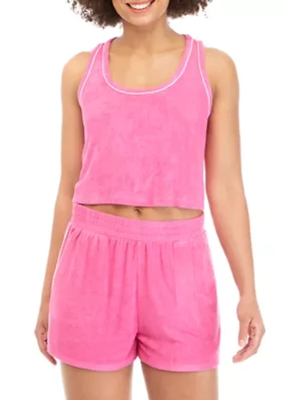 Juniors' Terry Cropped Tank