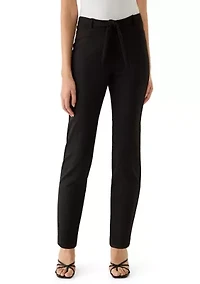 Women's Pleated Cuff Ankle Pants