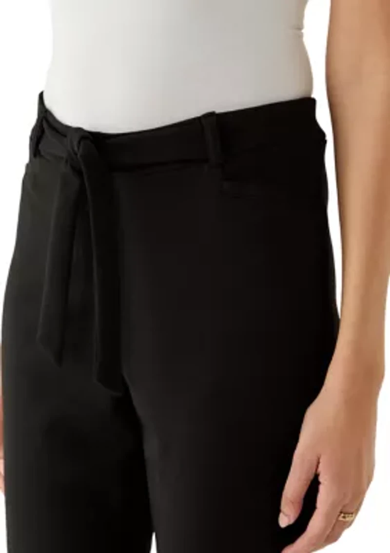 Women's Pleated Cuff Ankle Pants