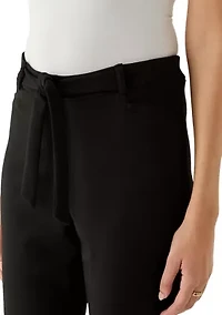 Women's Pleated Cuff Ankle Pants