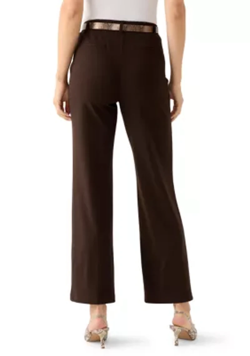 Women's Belted Wide Leg Pants