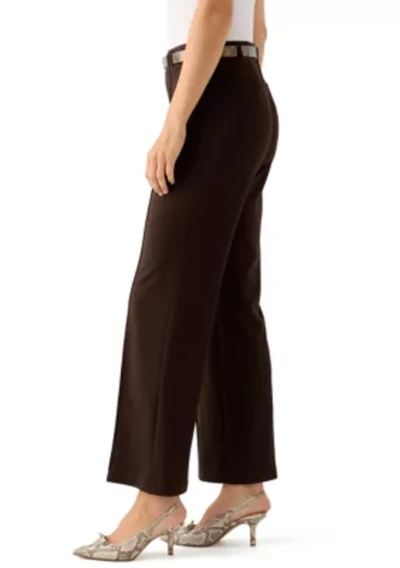 Women's Belted Wide Leg Pants
