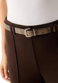 Women's Belted Wide Leg Pants