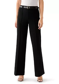 Women's Belted Wide Leg Pants