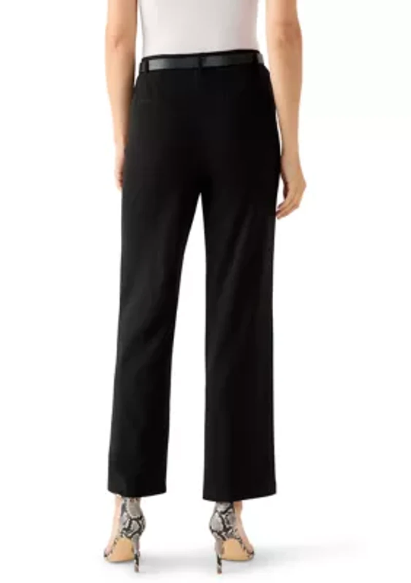 Women's Belted Wide Leg Pants