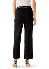 Women's Belted Wide Leg Pants