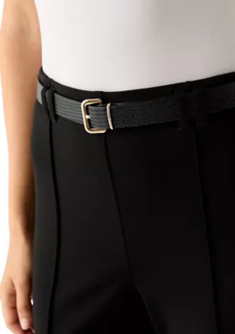 Women's Belted Wide Leg Pants