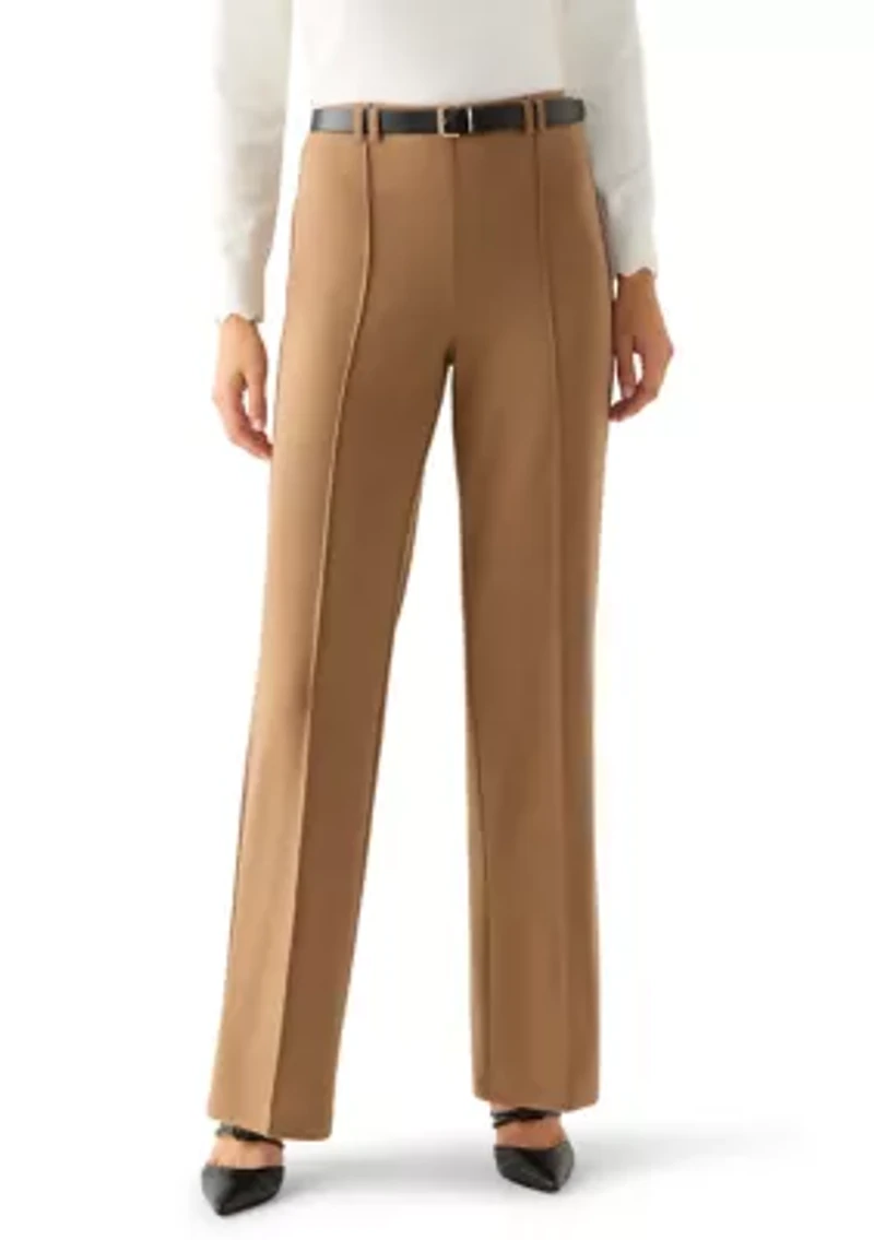 Women's Belted Wide Leg Pants