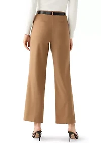 Women's Belted Wide Leg Pants