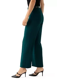 Women's Belted Wide Leg Pants