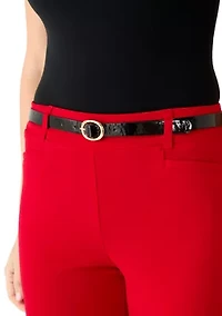 Women's Belted Flare Pants