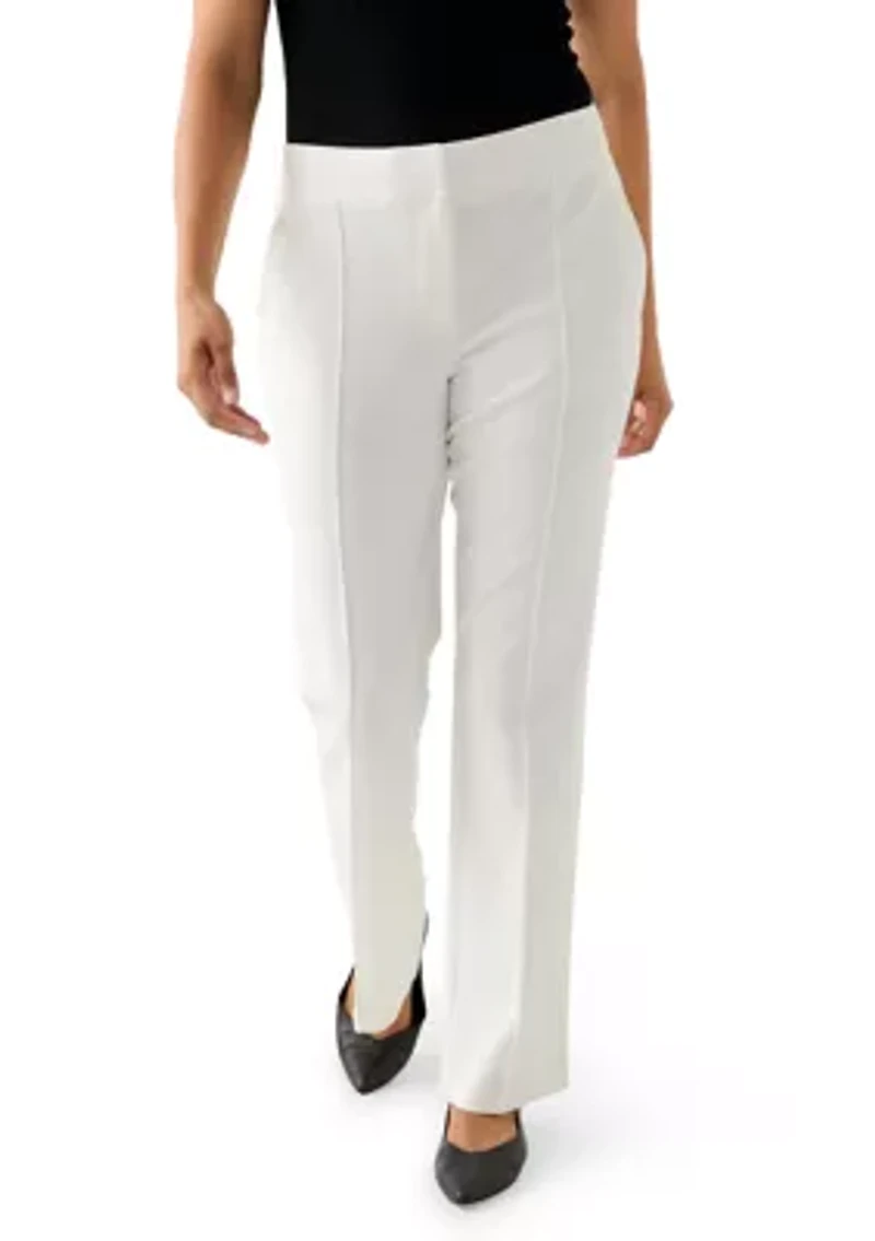 Women's Wide Leg Seamed Ponte Trousers