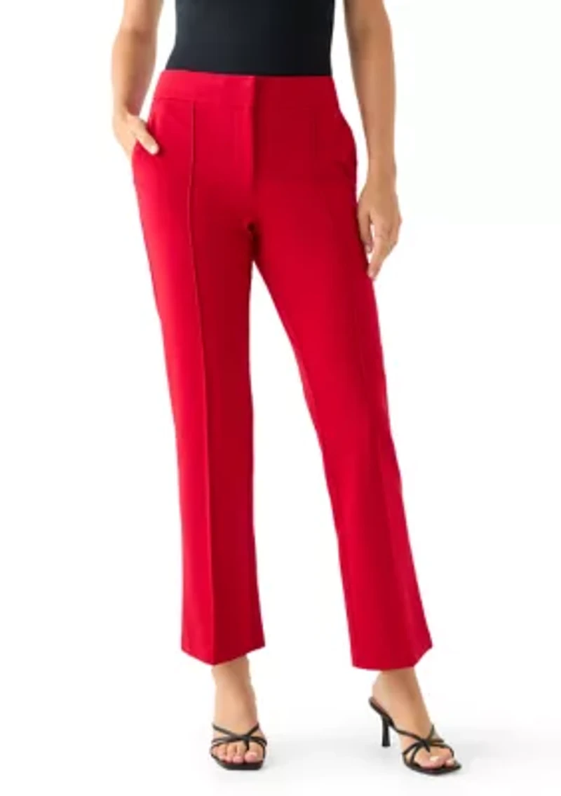 Women's Wide Leg Seamed Ponte Trousers