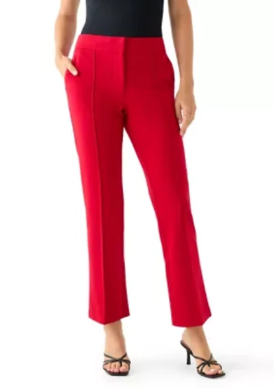 Women's Wide Leg Seamed Ponte Trousers