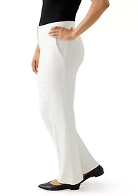 Women's Wide Leg Seamed Ponte Trousers
