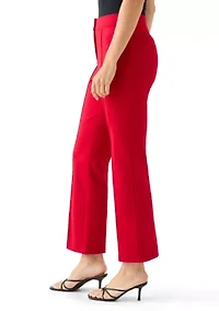 Women's Wide Leg Seamed Ponte Trousers