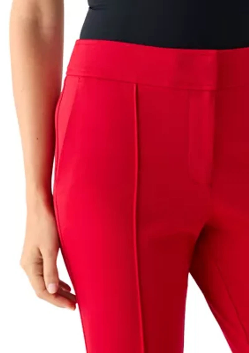 Women's Wide Leg Seamed Ponte Trousers