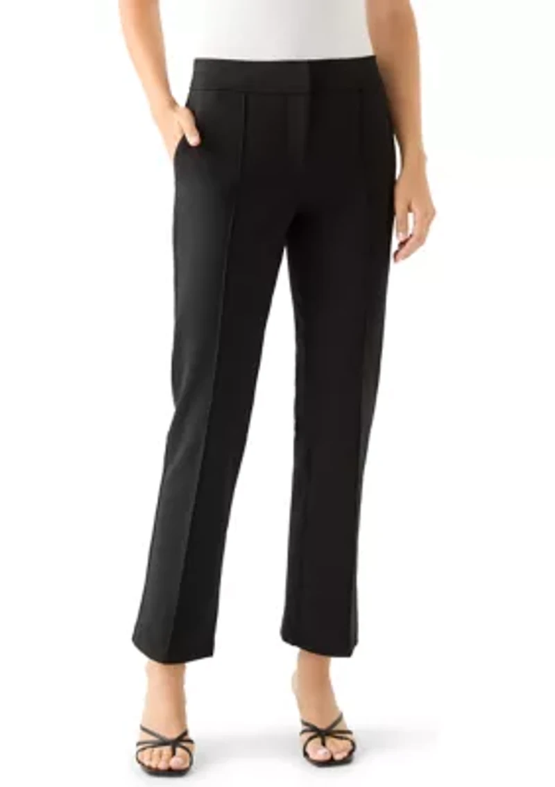 Women's Wide Leg Seamed Ponte Pants