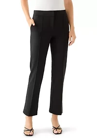 Women's Wide Leg Seamed Ponte Pants