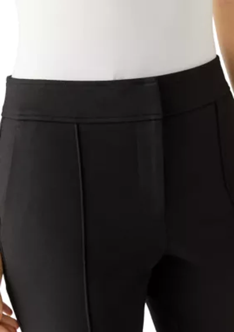 Women's Wide Leg Seamed Ponte Pants