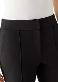 Women's Wide Leg Seamed Ponte Pants