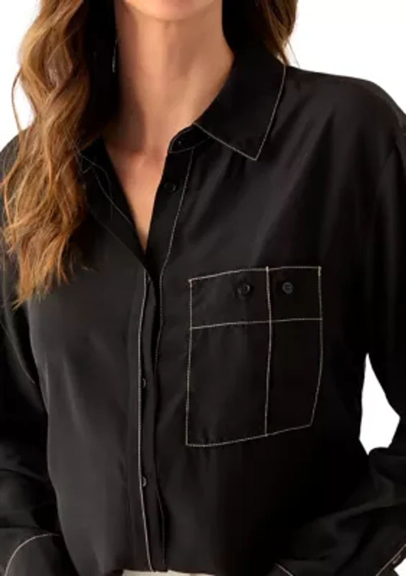 Women's Long Sleeve Pocket Shirt