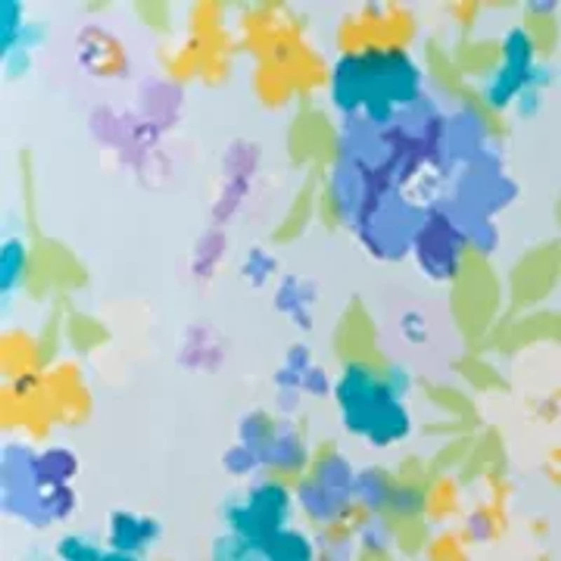 Women's 3/4 Sleeve Floral Split Neck Blouse