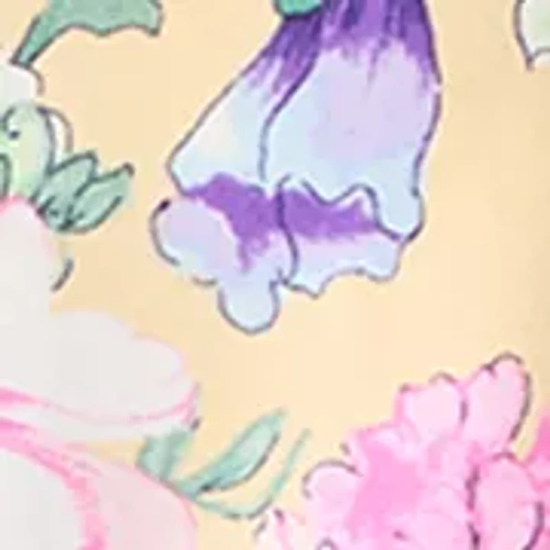 Women's Floral Smocked Bottom Blouse