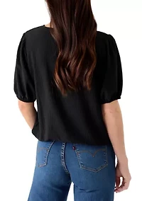 Women's Short Sleeve Wrap Top