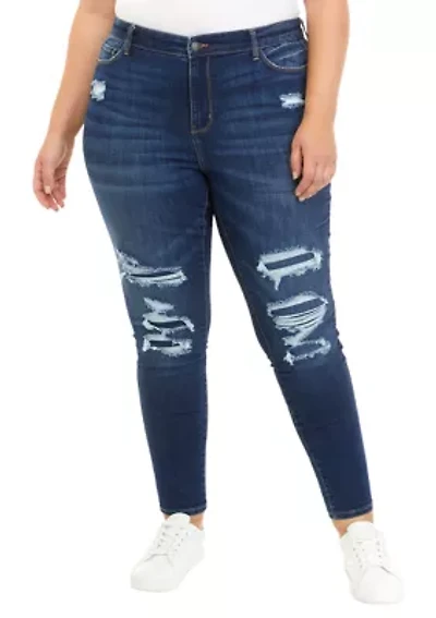 Plus High Rise Skinny Jeans