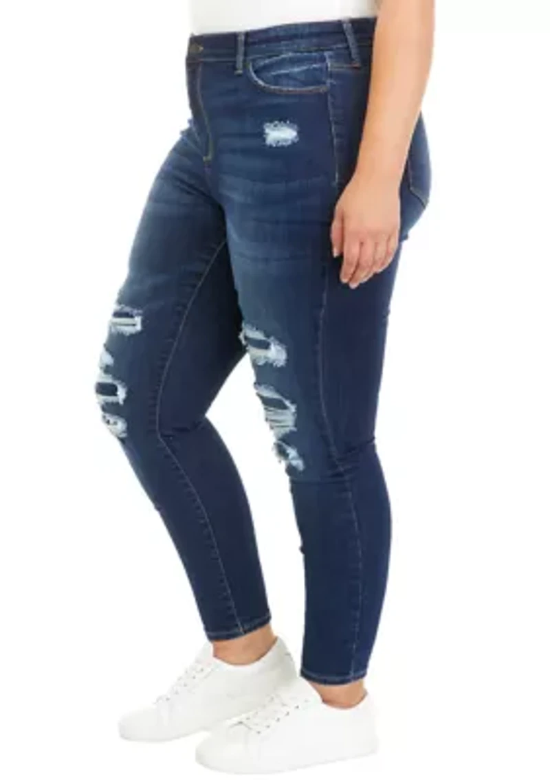 Plus High Rise Skinny Jeans