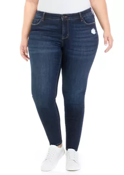 Plus Mid Rise Skinny Jeans