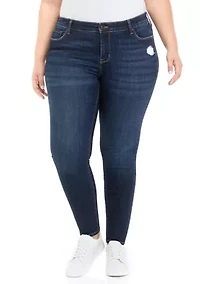 Plus Mid Rise Skinny Jeans
