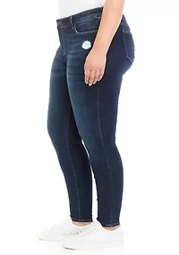 Plus Mid Rise Skinny Jeans