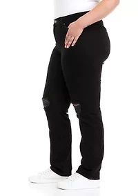 Plus Baggy Straight Jeans