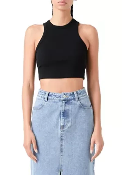 Crop Knit Tank Top