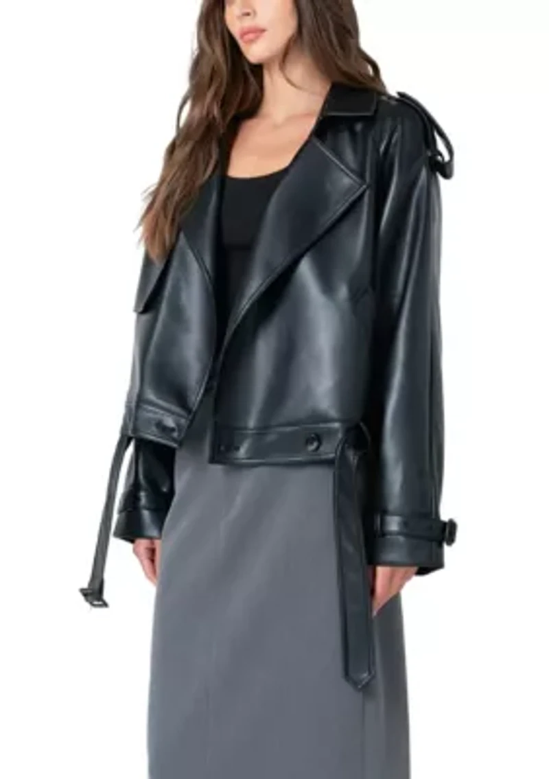Trench Short Pu Jacket