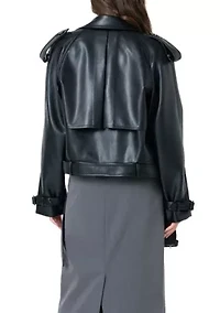 Trench Short Pu Jacket