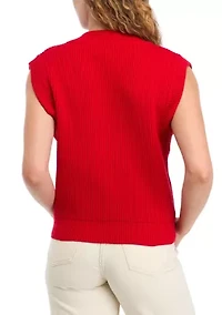 Women's V-Neck Knit Sweater Vest