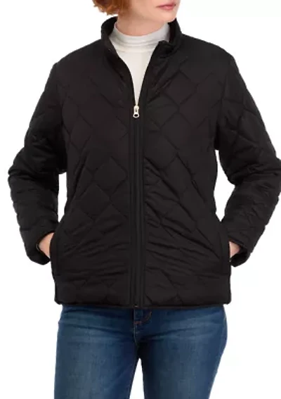 Petite Side Rib Puff Jacket