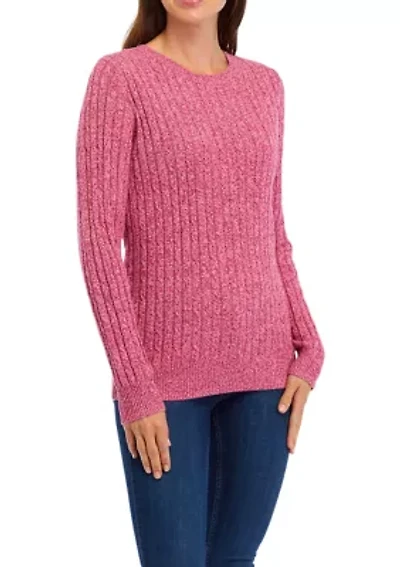 Women's Long Sleeve Cable Knit Sweater