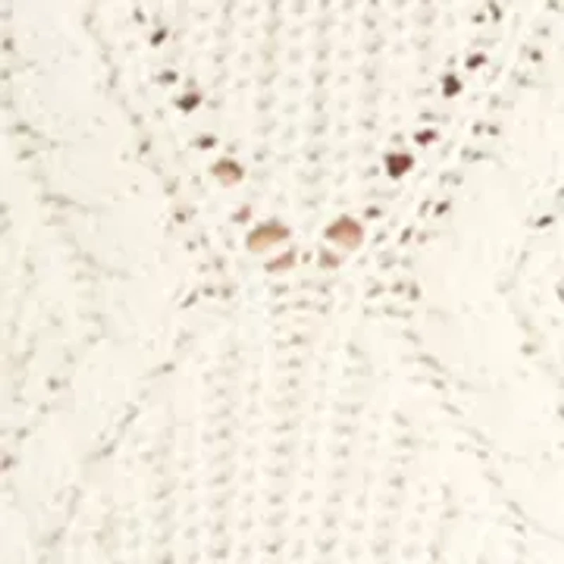 Women's 3/4 Sleeve Cable Knit Cardigan