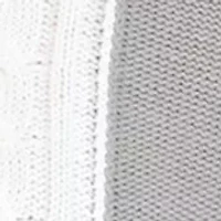 Women's Cowl Neck Color Blocked Cable Knit Sweater