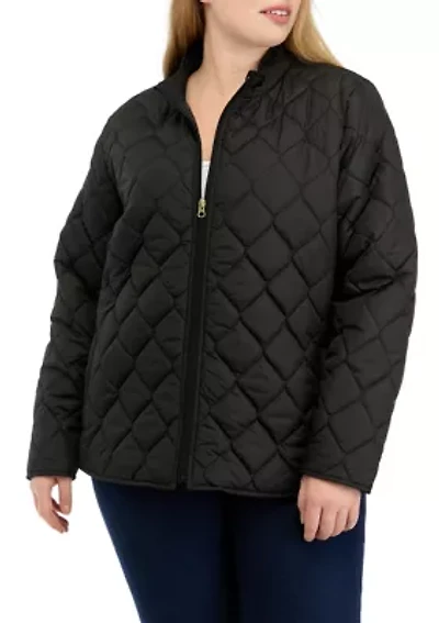 Plus Quilted Barn Jacket