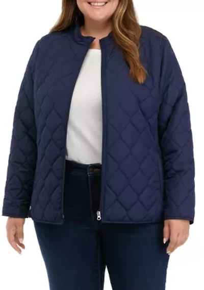 Plus Quilted Barn Jacket