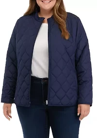 Plus Quilted Barn Jacket